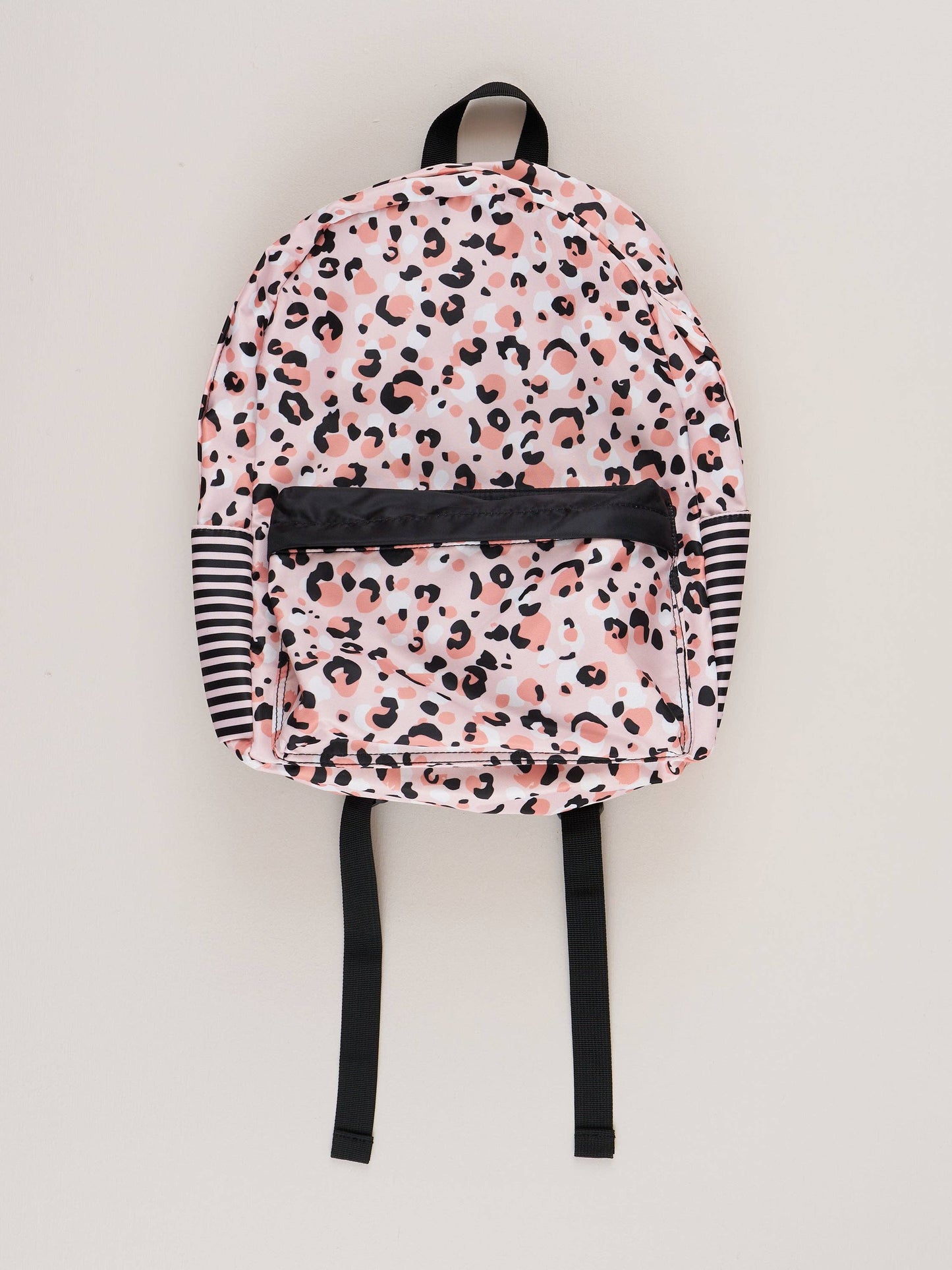 Pink & Black Leopard Backpack