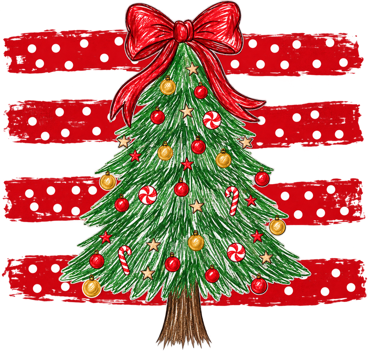 Christmas Tree Stripe