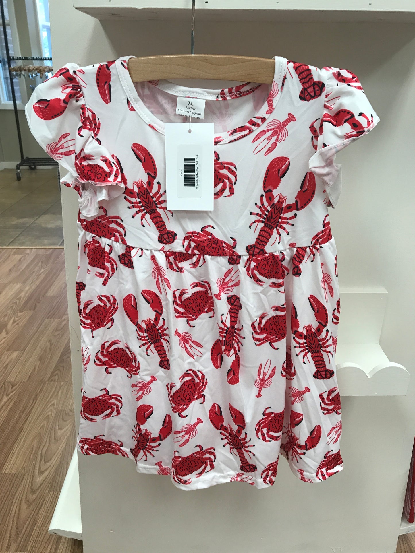 Crawfish Ruffle Short Set