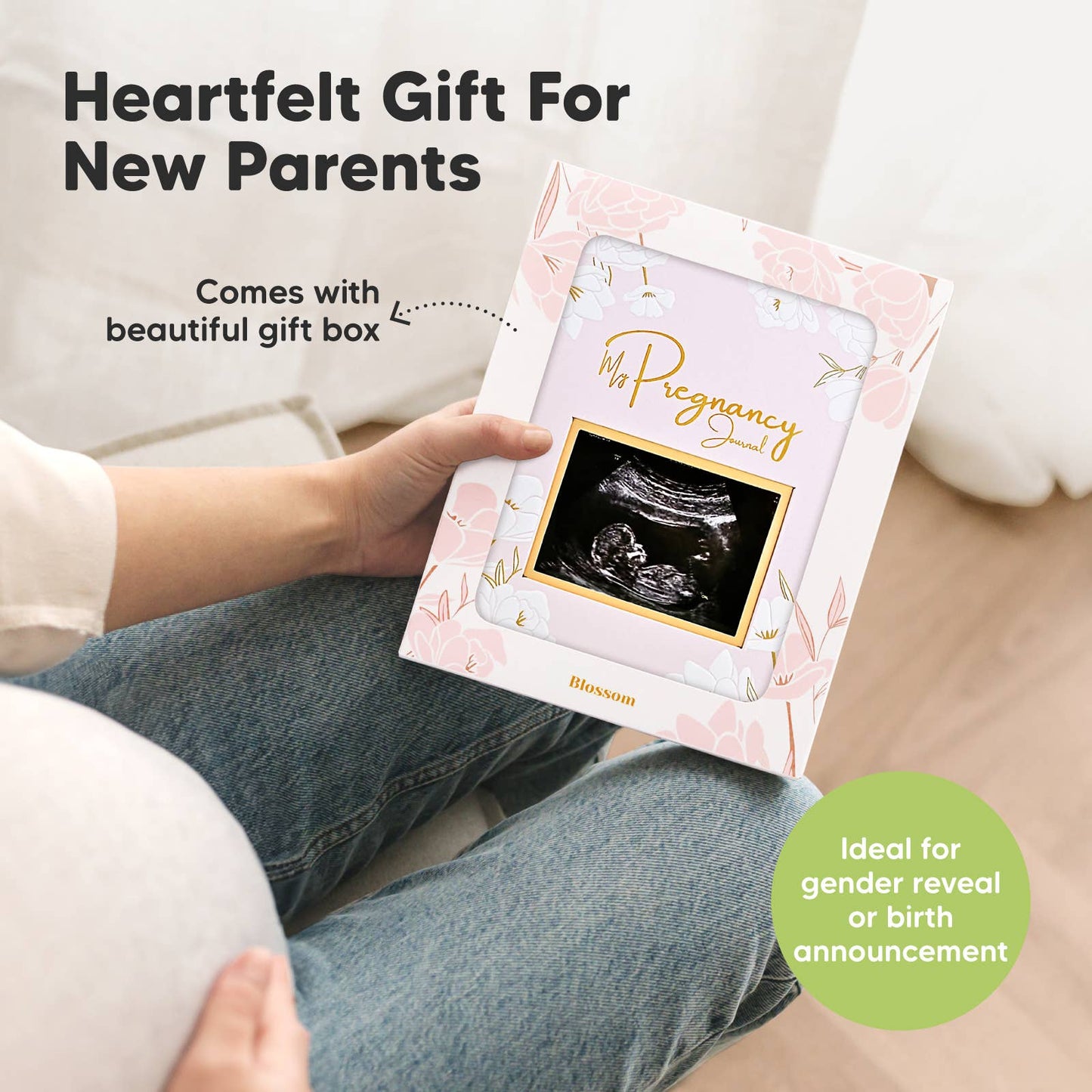 Blossom Pregnancy Journal Book for First Time Mom