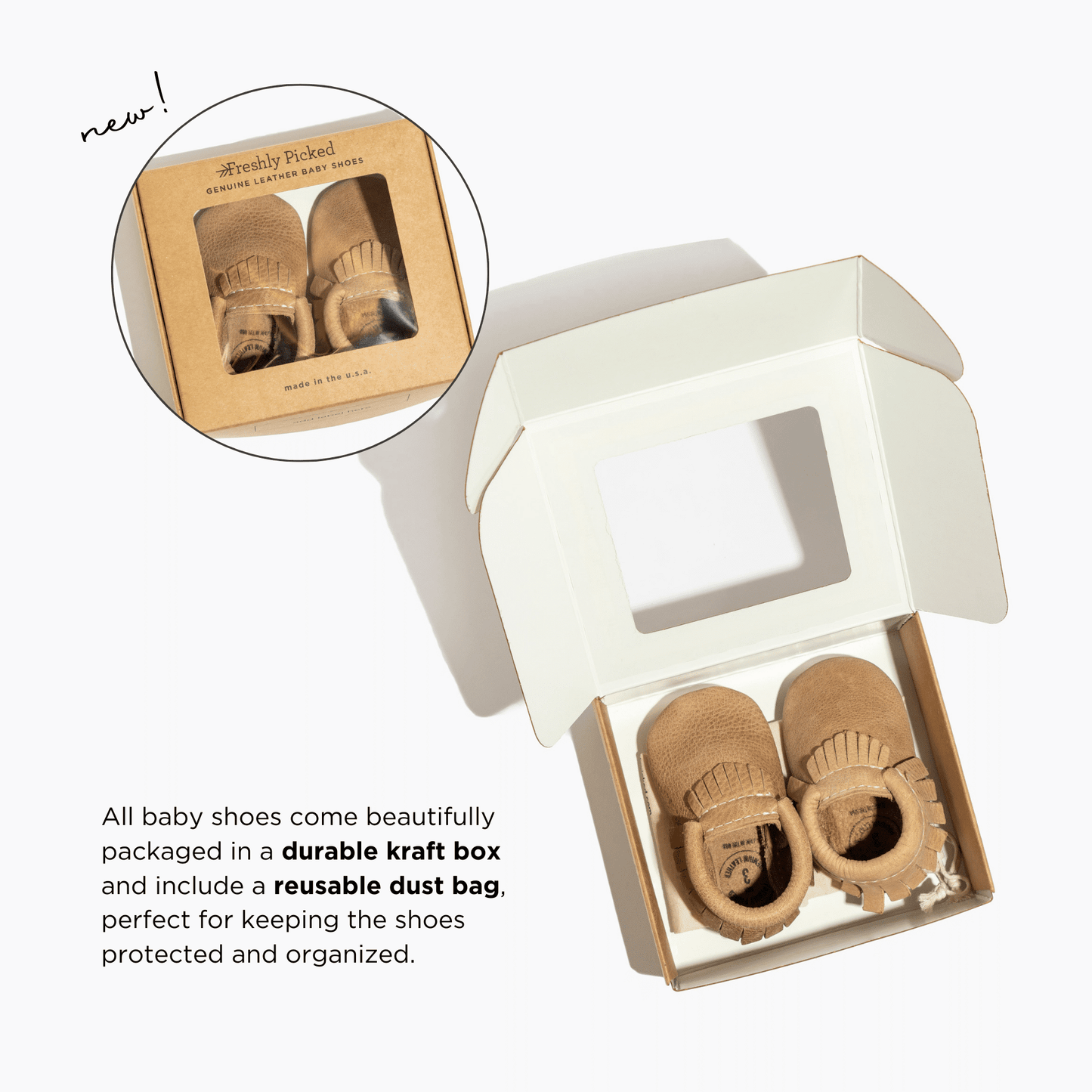 Newborn Platinum Moccasin Baby Shoe