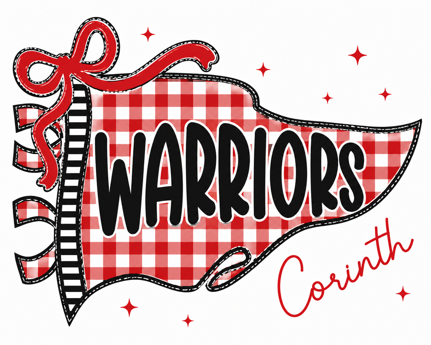 Corinth Warriors Pennant Flag