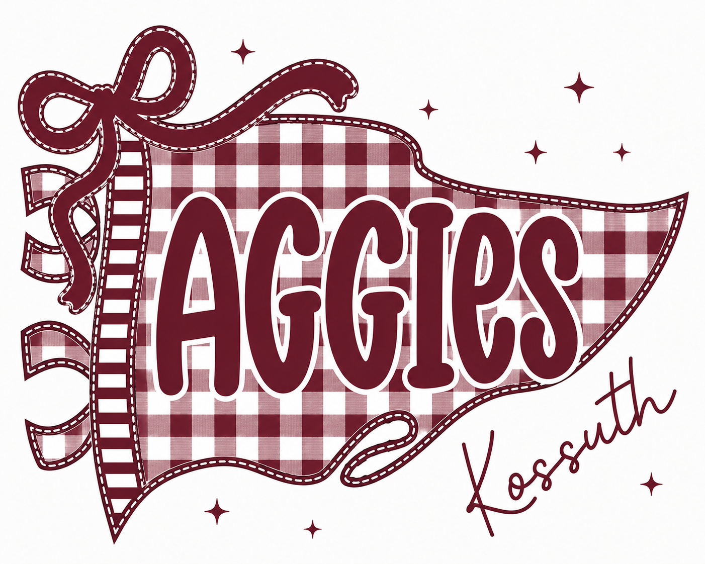 Kossuth Aggies Pennant Flag