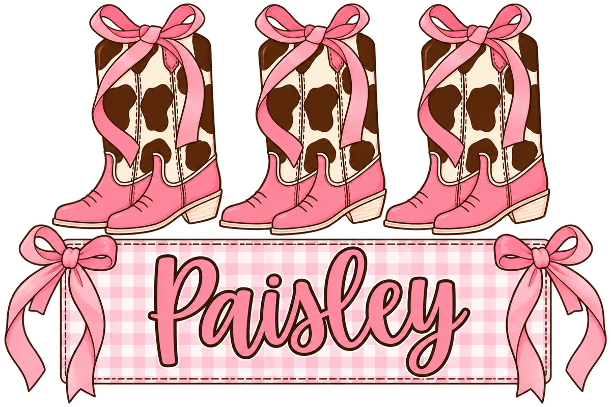 Cowgirl Boot Name Plate