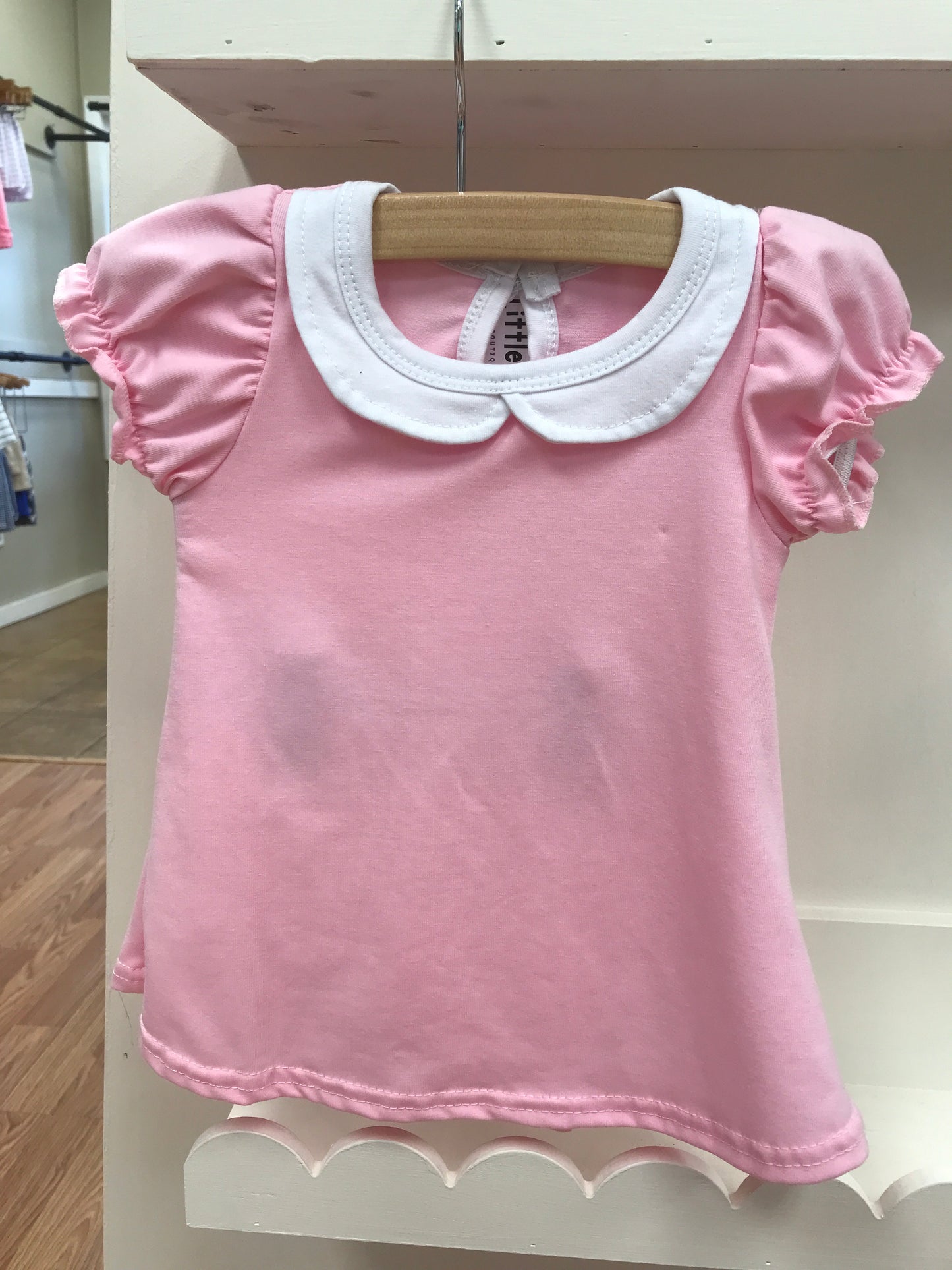 Pink Collard Bloomer Set