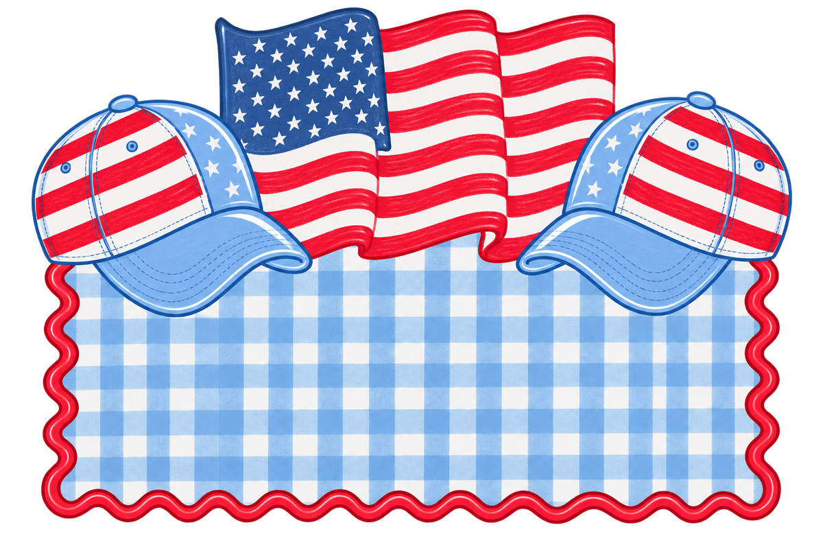 Flag Hat Name Plate