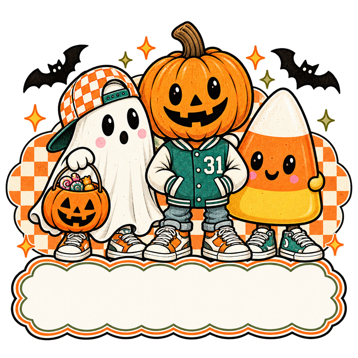 Halloween Trio Nameplate
