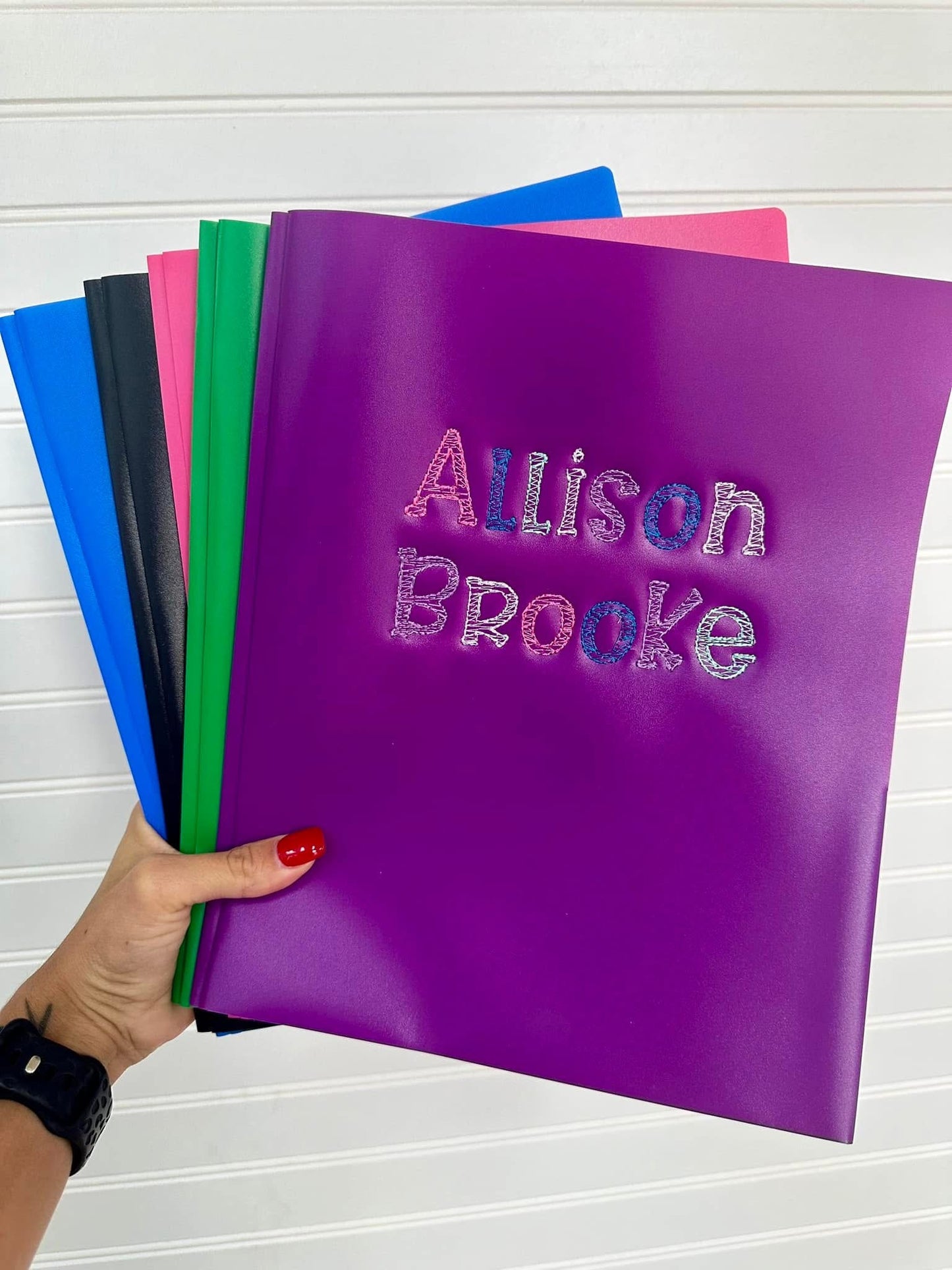 Embroidered Folder