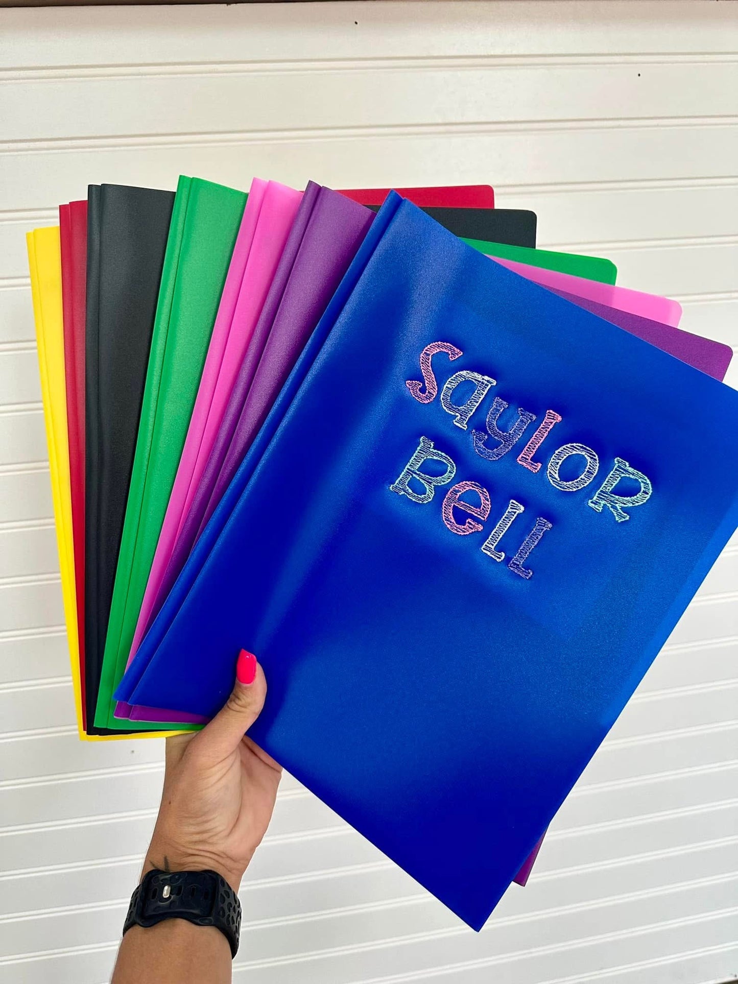 Embroidered Folder
