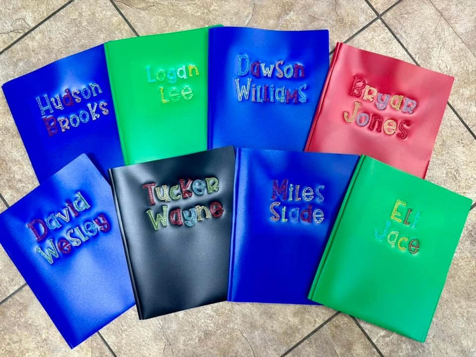 Embroidered Folder