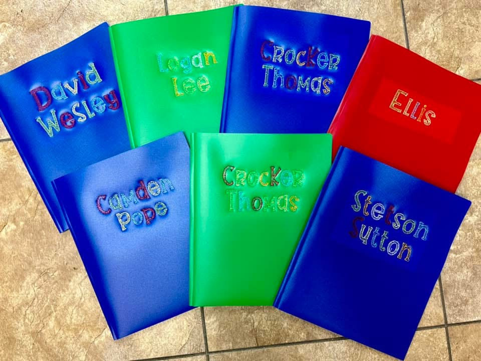 Embroidered Folder