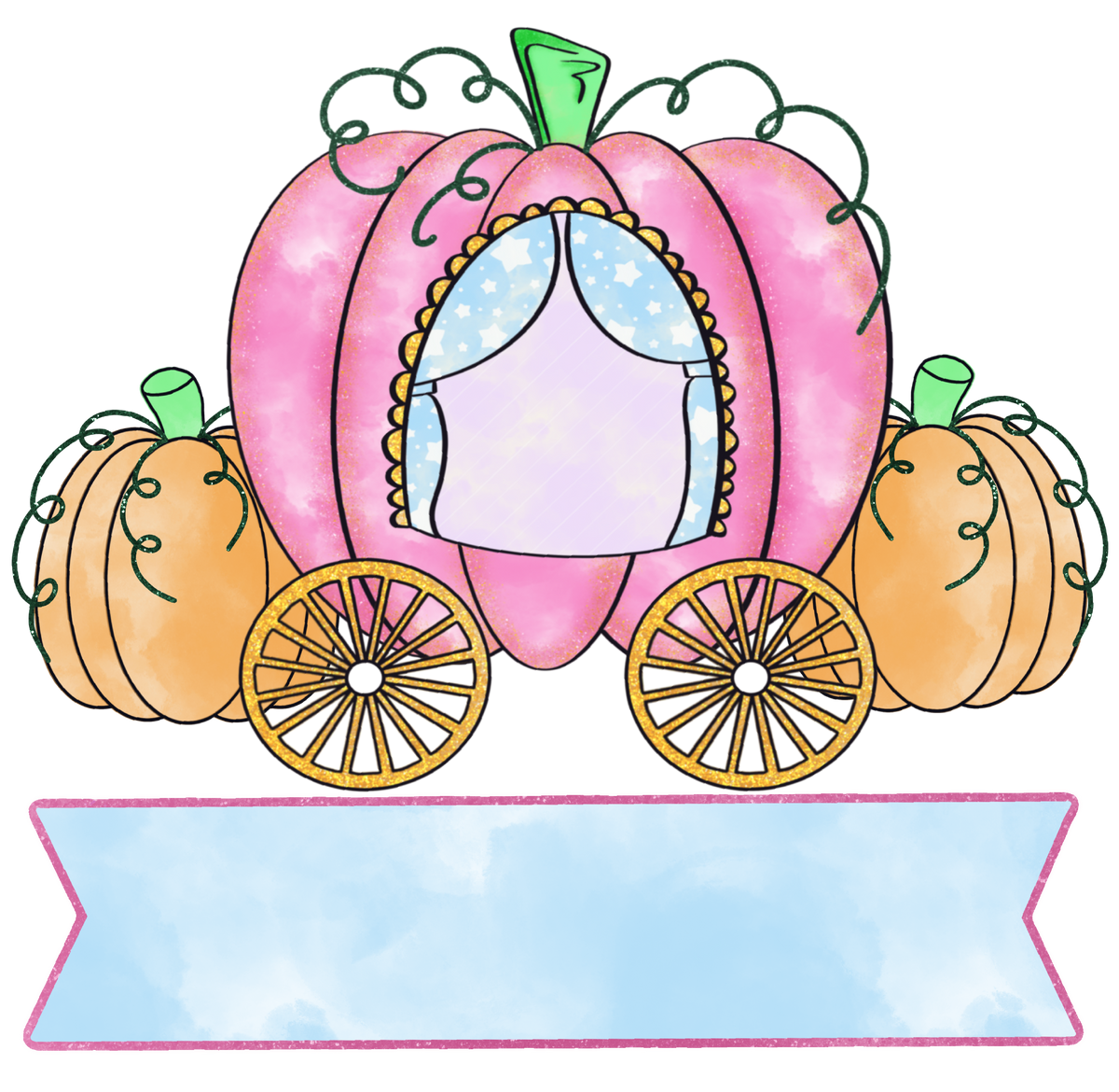Pumpkin Carriage Nameplate