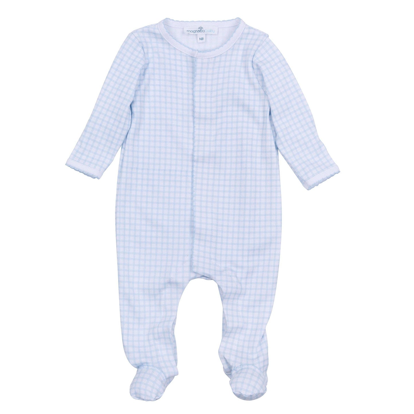 Peek-A-Boo Wishes Footie - Light Blue