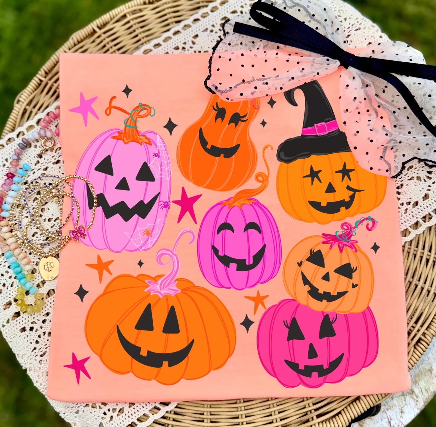 Orange and Pink Pumpkins