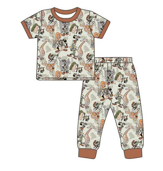 Safari Mickey 2 Piece PJ Set