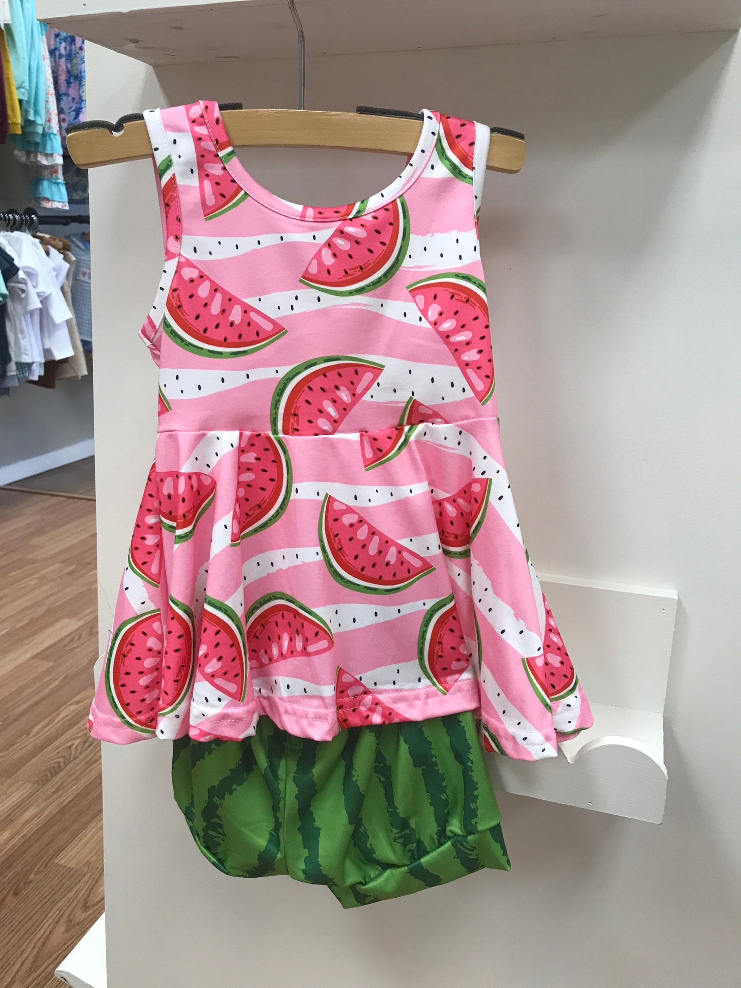 Watermelon Tank/Shorts Outfit