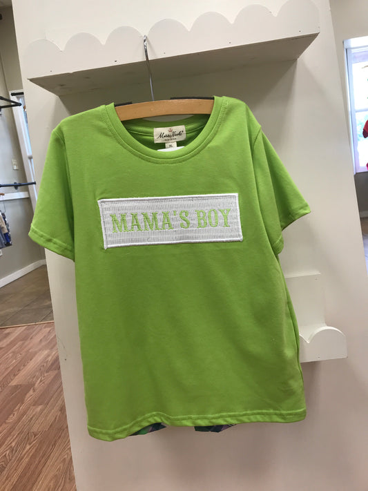 Smocked Plaid "Mama's Boy" Outfit