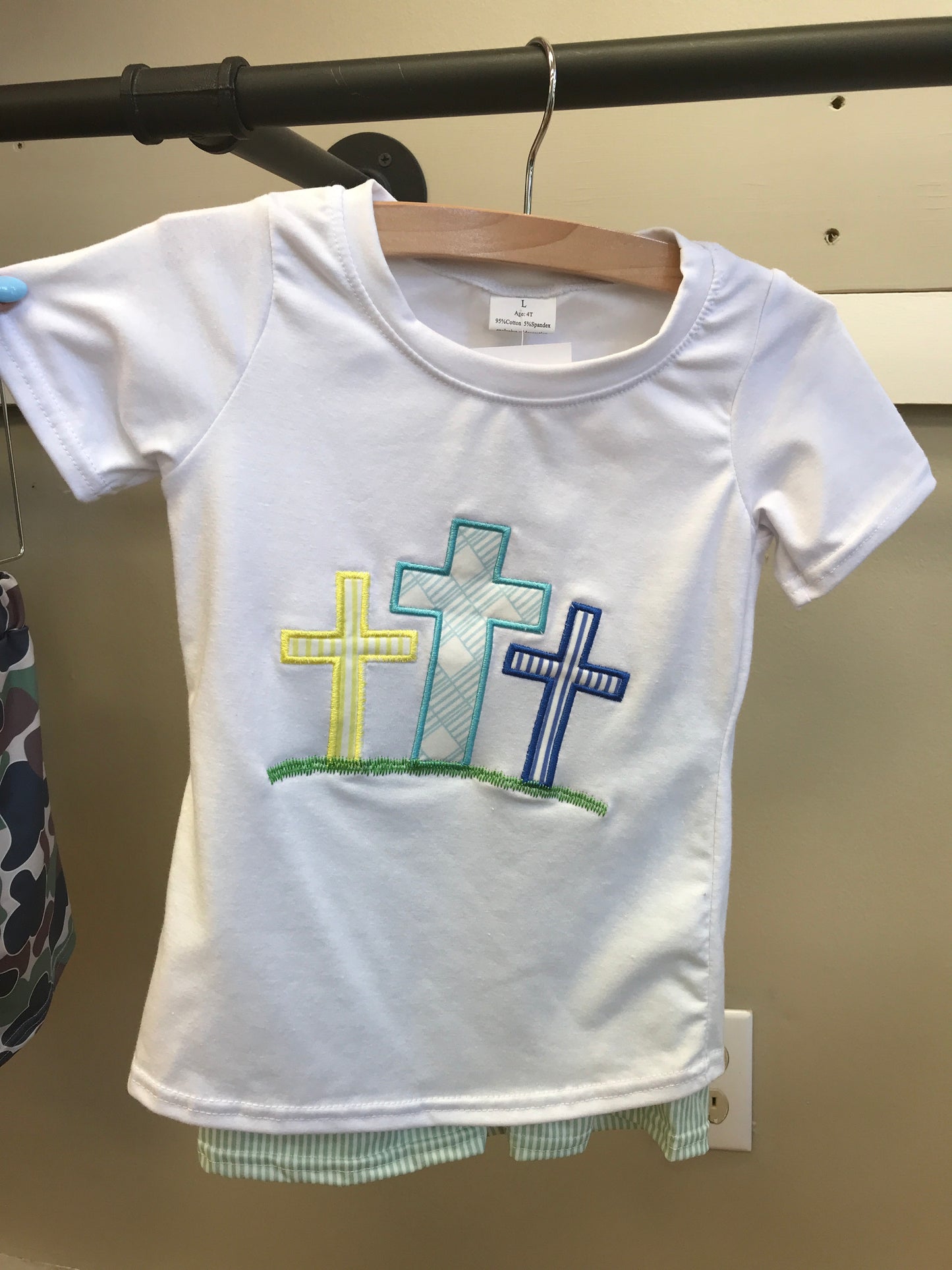 Green Cross Shorts Set