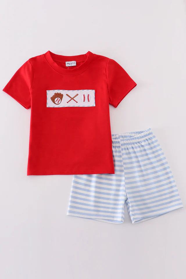 Red Baseball Boy Set