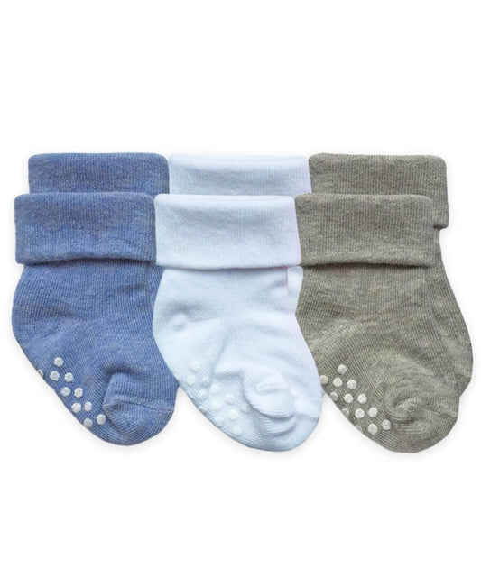 Non Skid Turn Cuff Socks