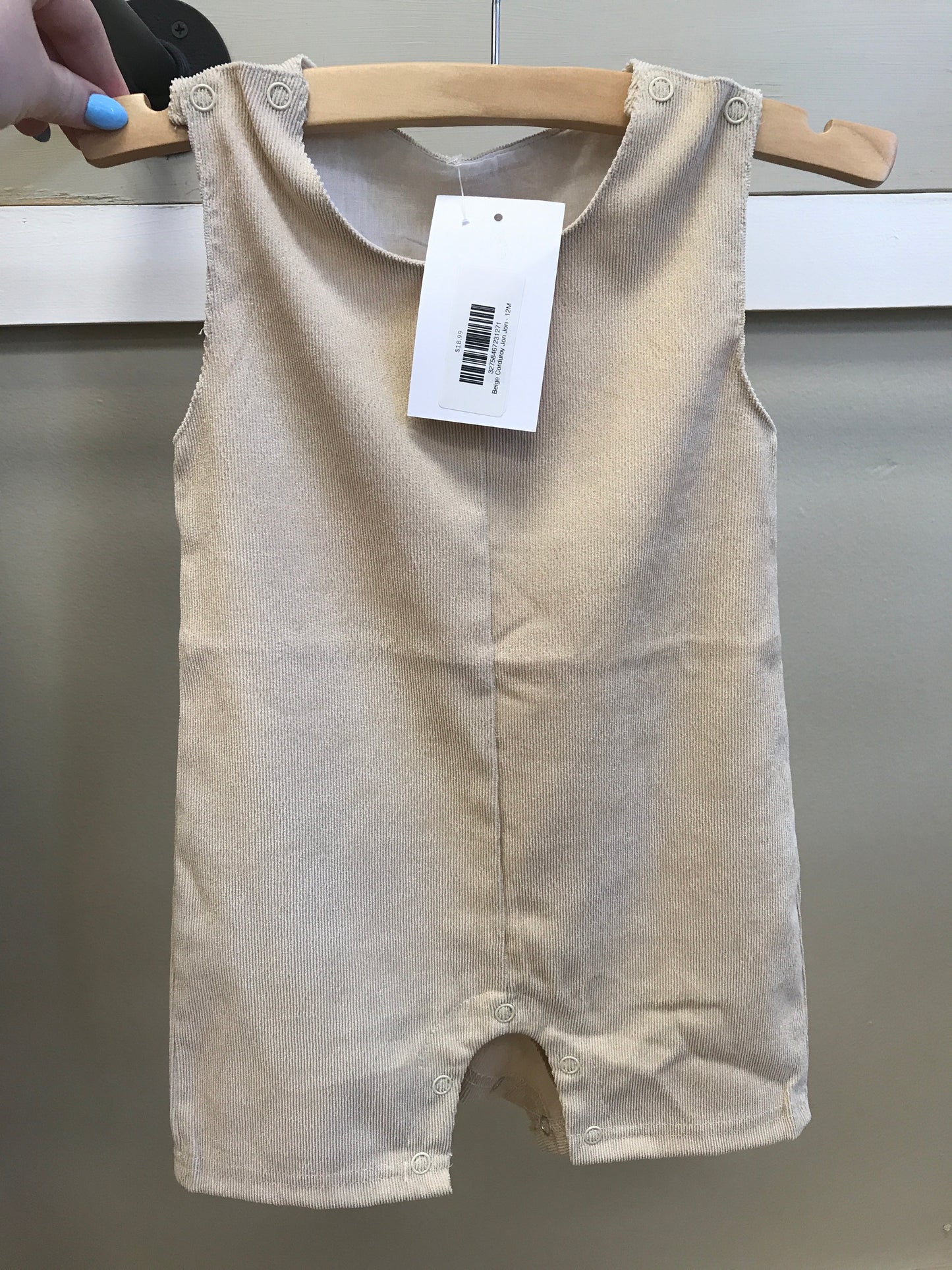 Beige Corduroy Jon Jon