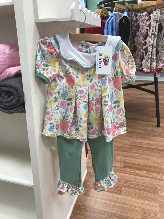 Fall Floral Girls Set