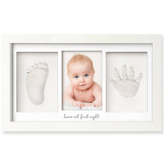 KeaBabies Baby Handprint, Footprint Keepsake Duo Frame