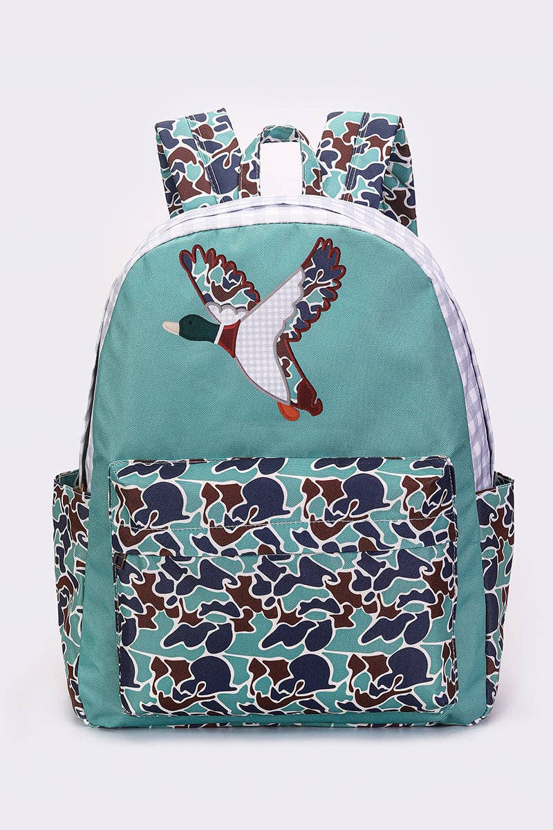 Boys Cmaouflage Duck Hunting Canvas Backpack