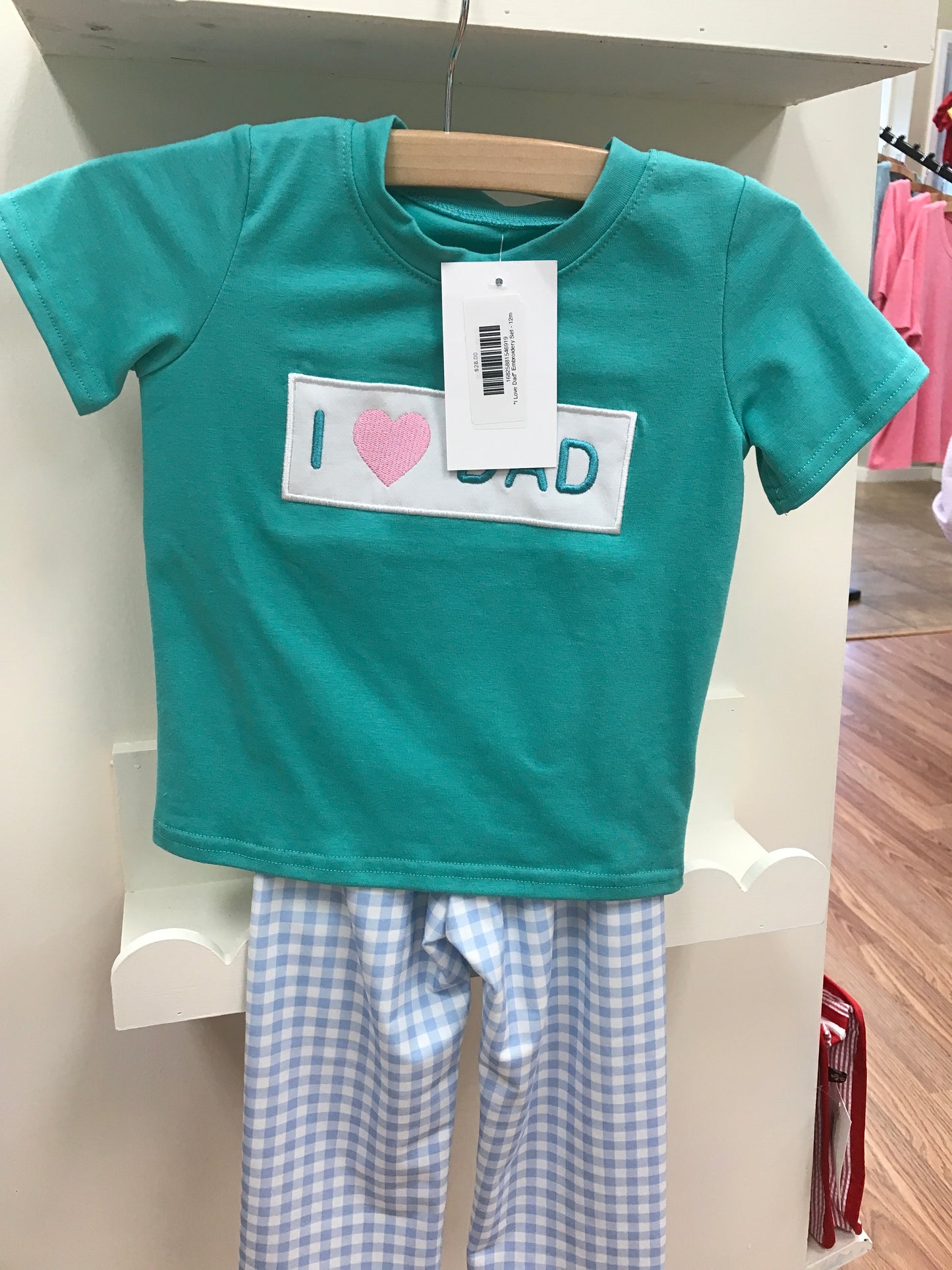 "I Love Dad" Embroidery Set