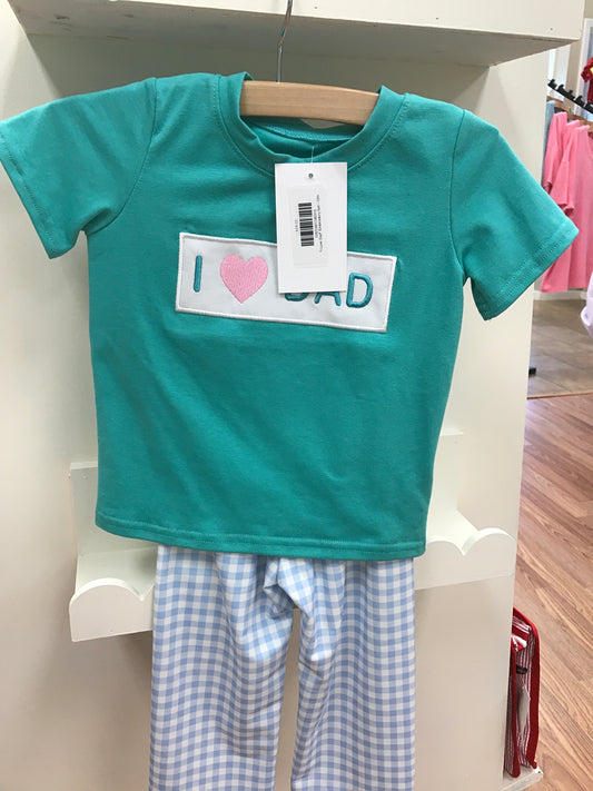 "I Love Dad" Embroidery Set
