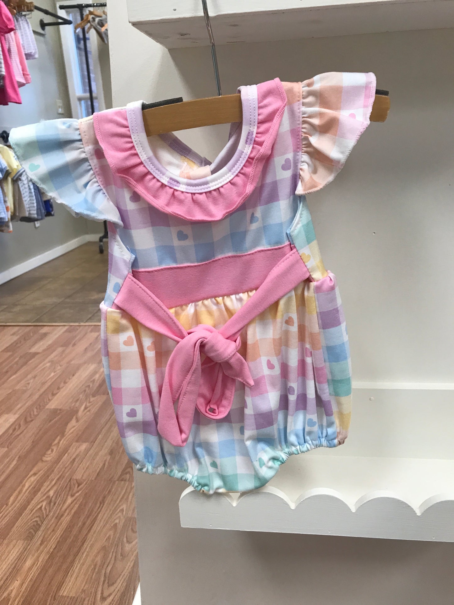 Rainbow Plaid Bubble