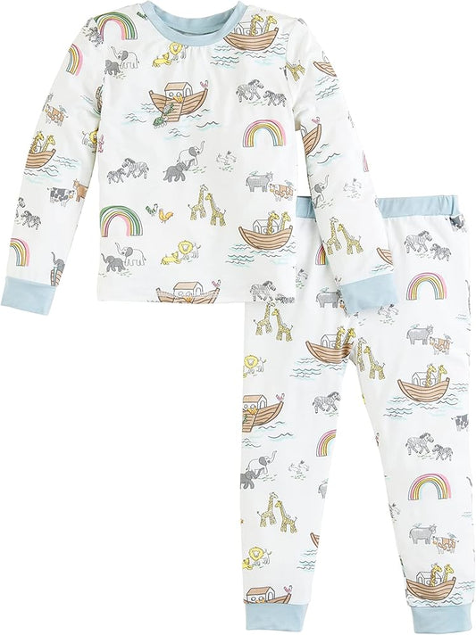 Noahs Ark Pajama Set Mudpie