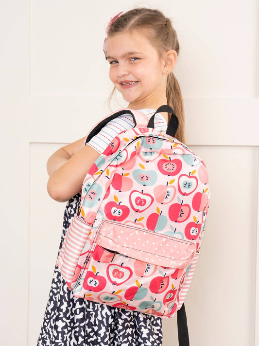 Pink & Teal Apples Backpack