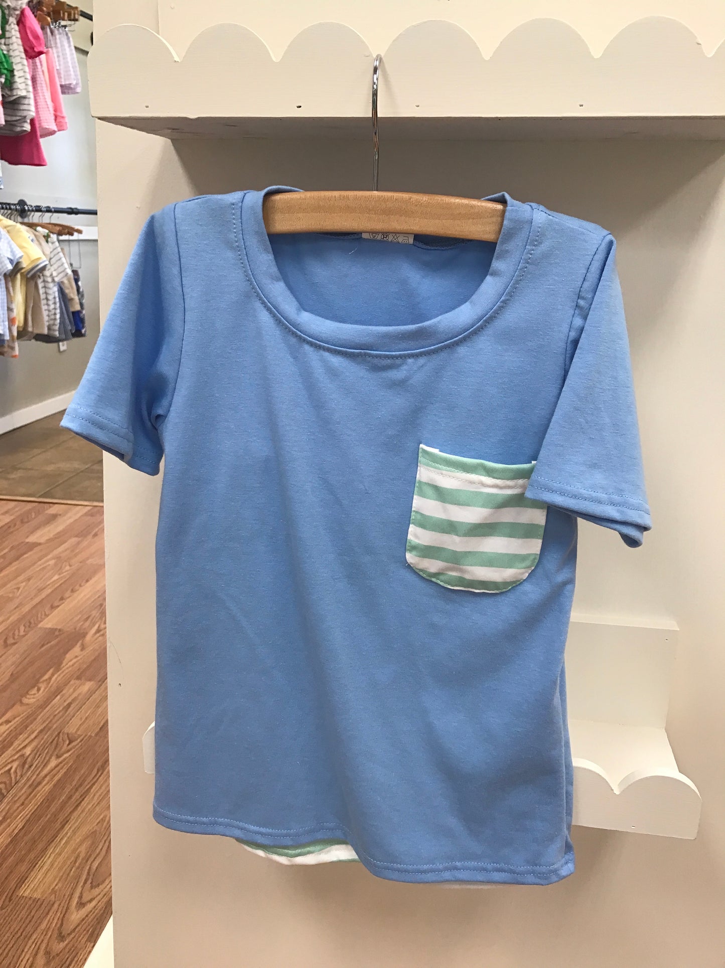 Blue Striped Short Set