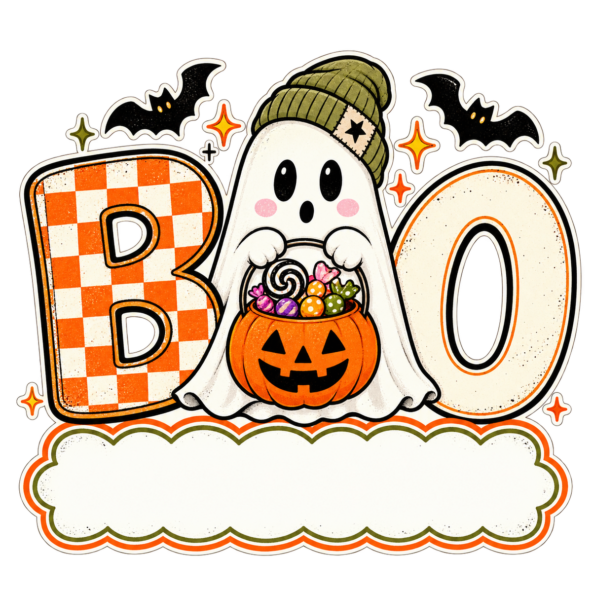 Boo Ghost Nameplate