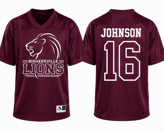 Biggersville Lions Jersey LLB Custom Design