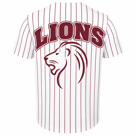 Lions Jersey Maroon & White