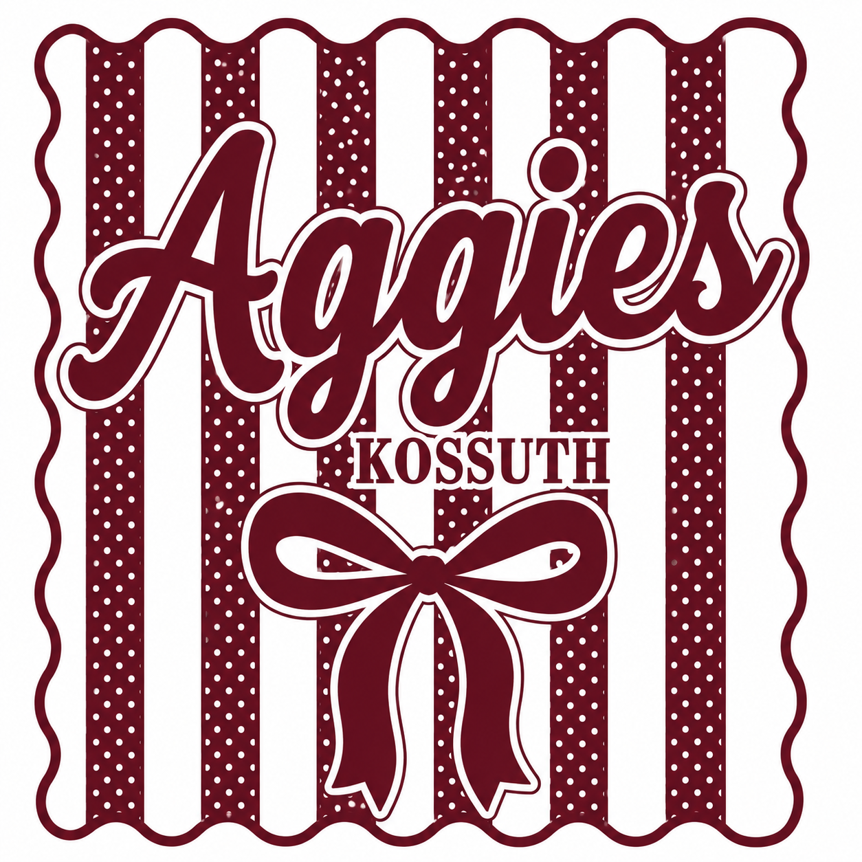 Aggies Coquette Bow