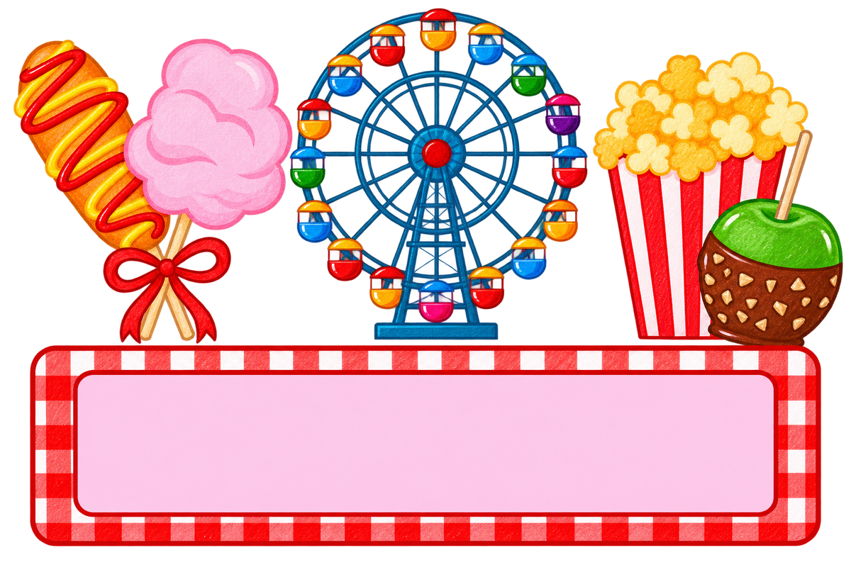 Fair Trio Corndog Ferris Wheel Popcorn