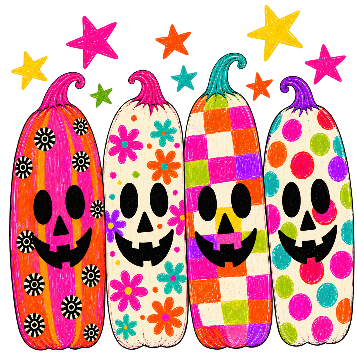 Colorblock Pumpkins