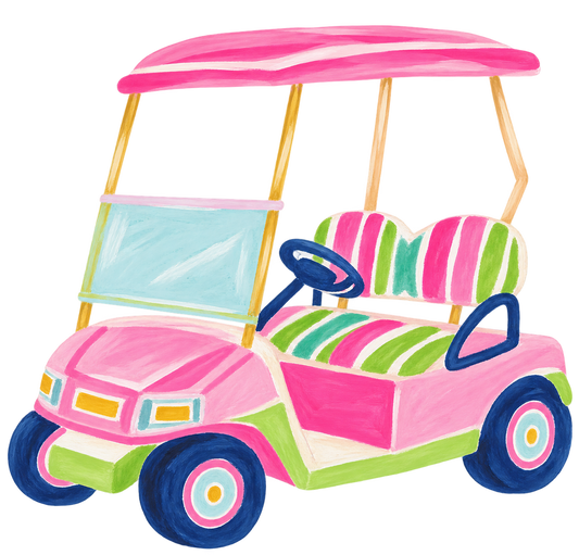 Colorful Golf Cart