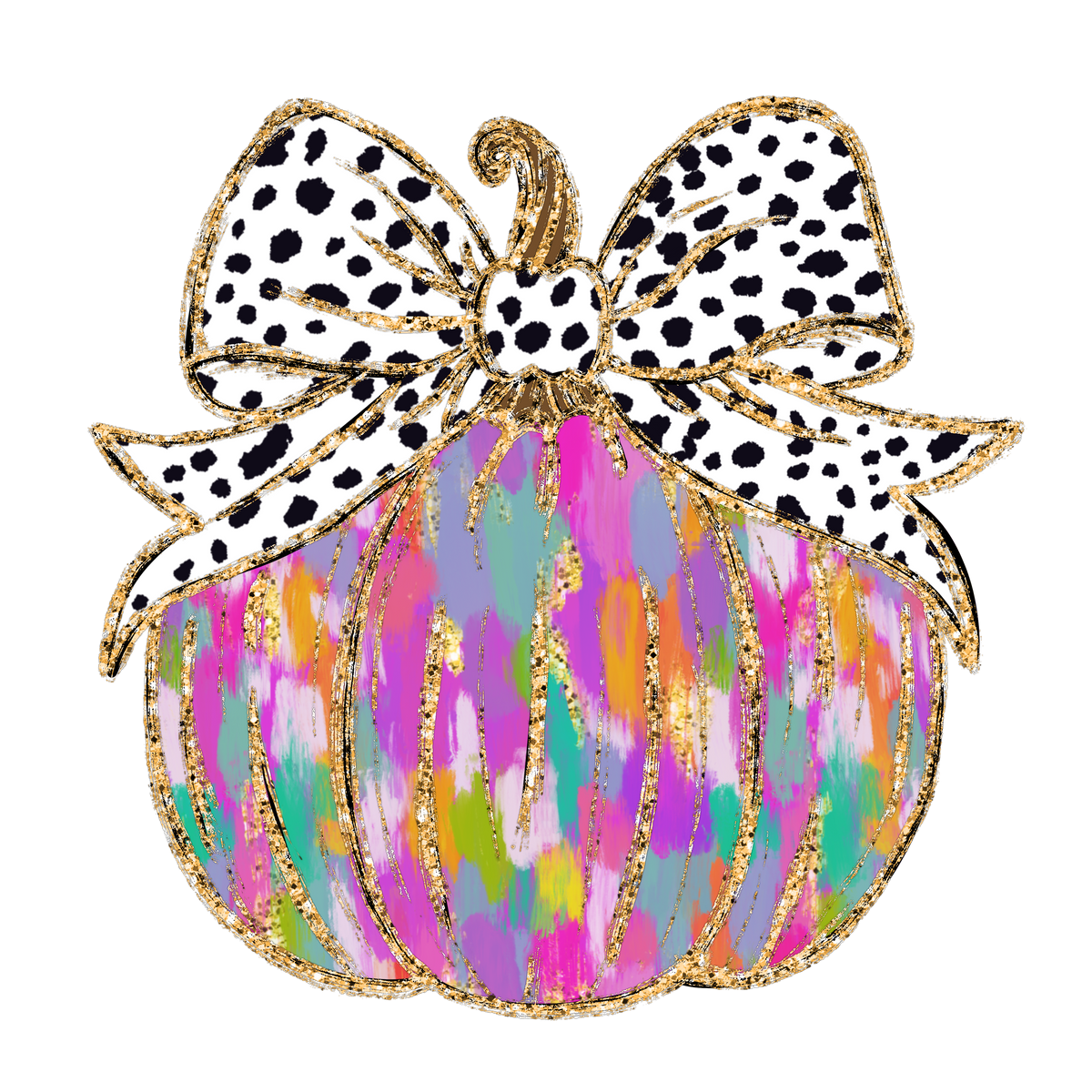 Colorful Coquette Pumpkin