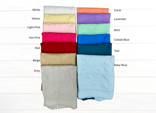Heirloom Baby Quilt (Multiple Colors)