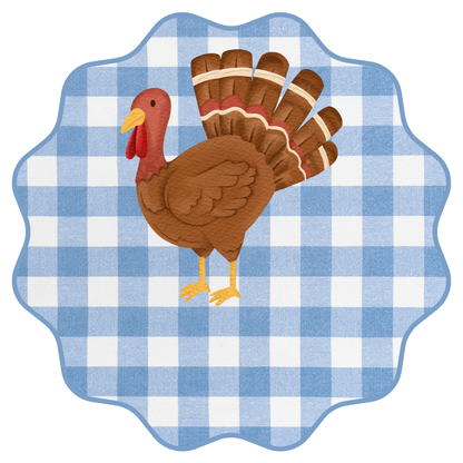 Gingham Turkey Nameplate