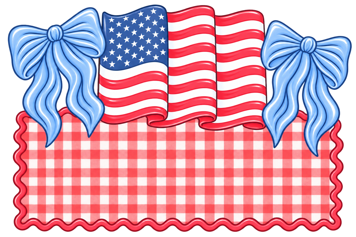 Flag Bow Name Plate