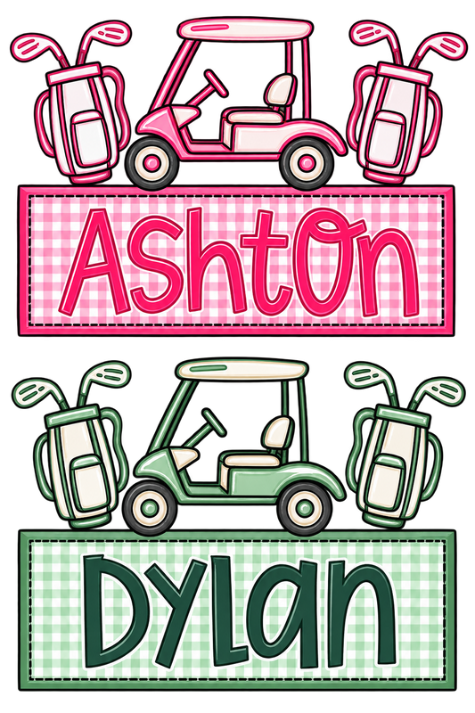 Golf Trio Name Plate
