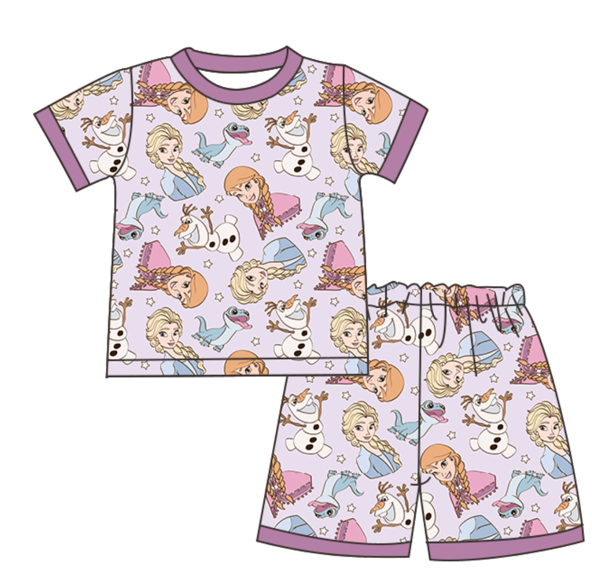 Frozen Princess Short Set
