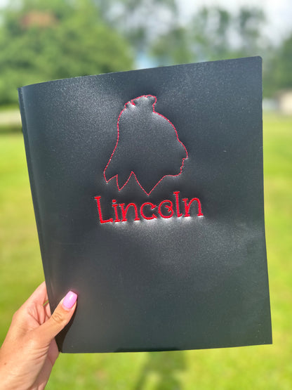 Embroidered Folder