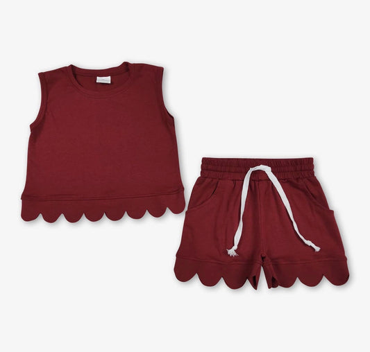 Girls Scallop Set