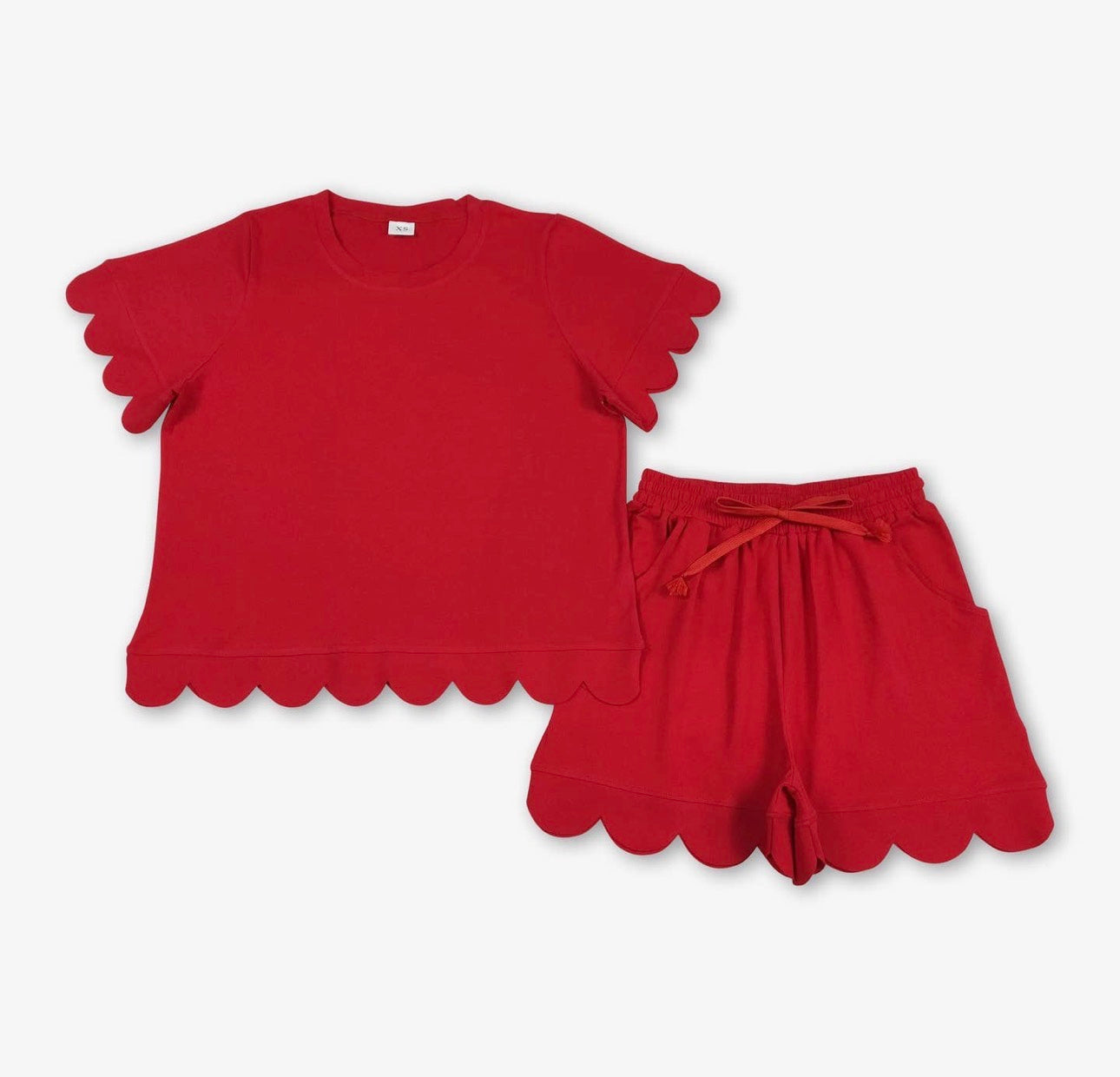 Scallop Short Set Womens